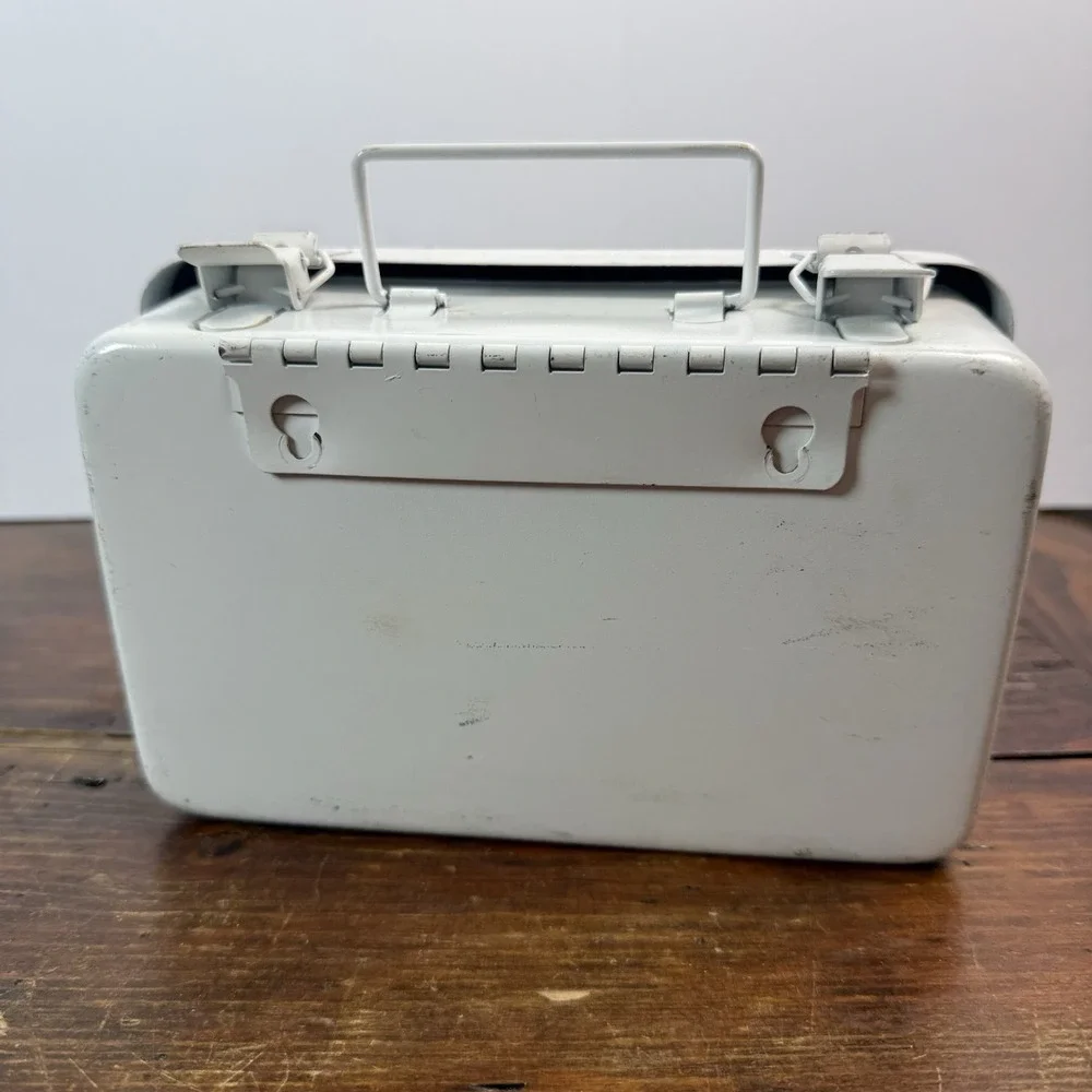 Vintage Contel Continental Telephone First Aid Kit Metal‎ Box American